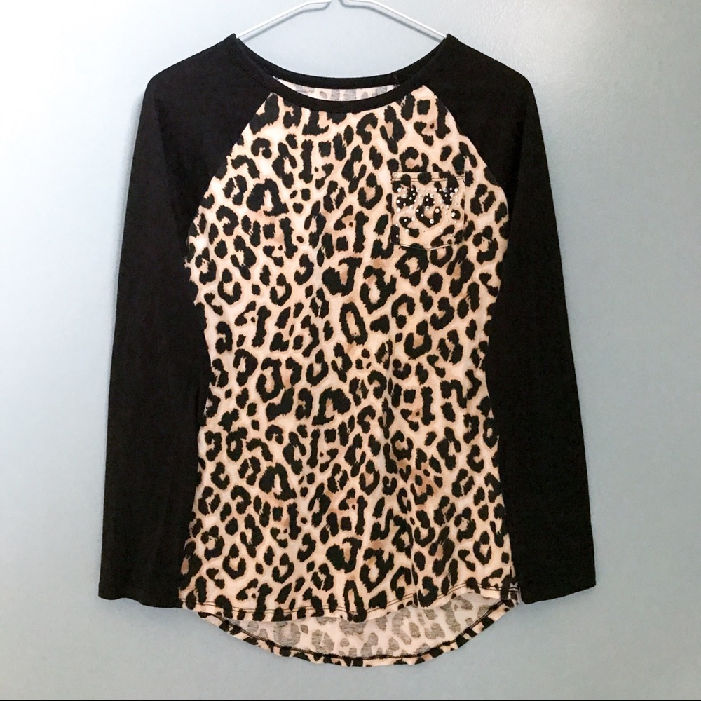 Justice Cheetah Print Shirt